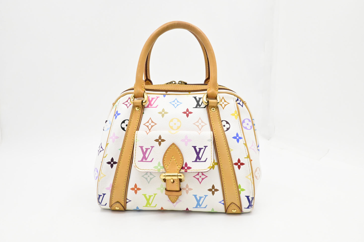 Louis Vuitton Priscilla in White Multicolor Canvas