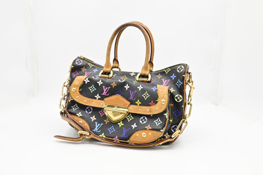 Louis Vuitton Rita in Black Multicolor Monogram Canvas