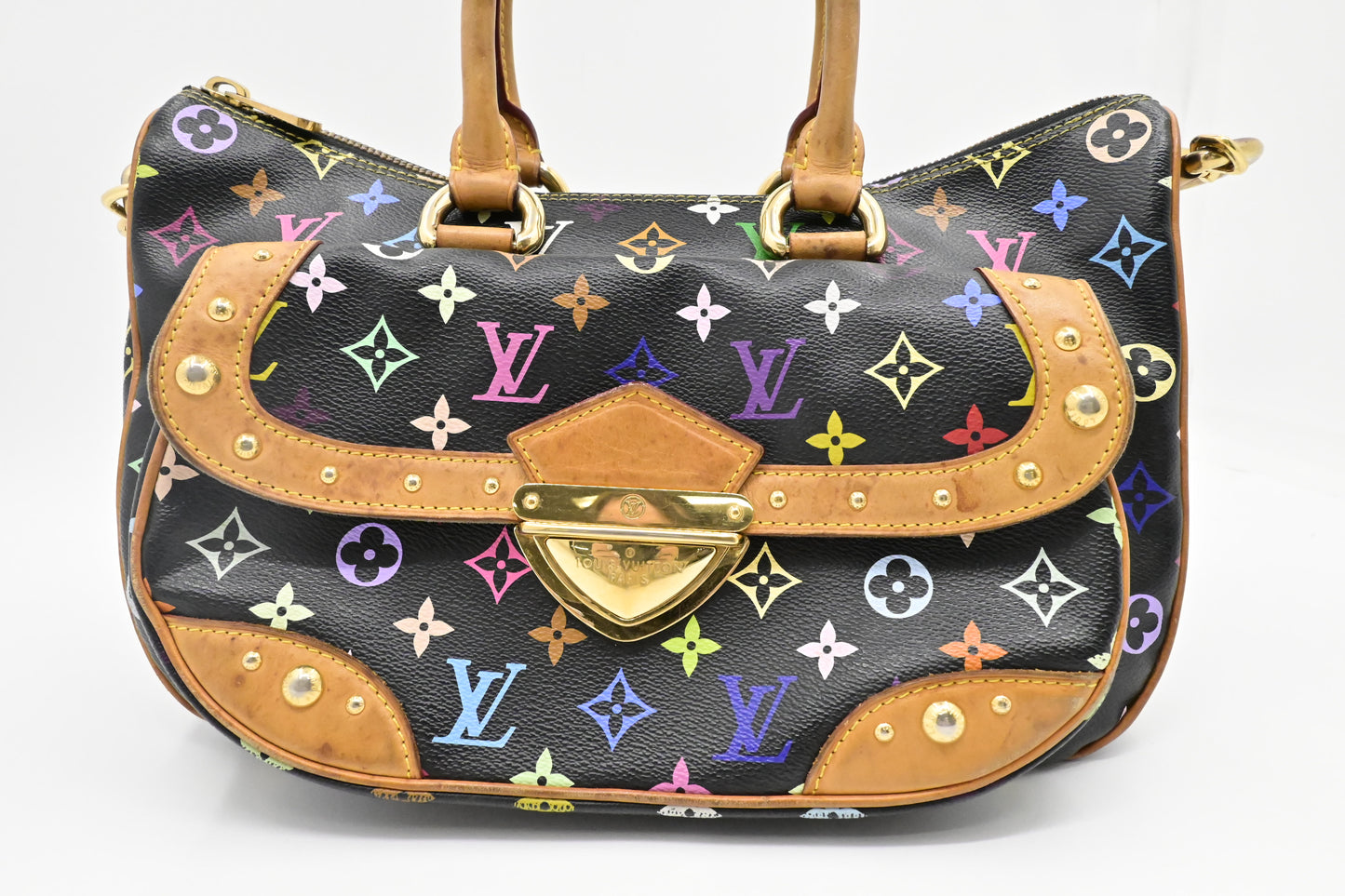 Louis Vuitton Rita in Black Multicolor Monogram Canvas