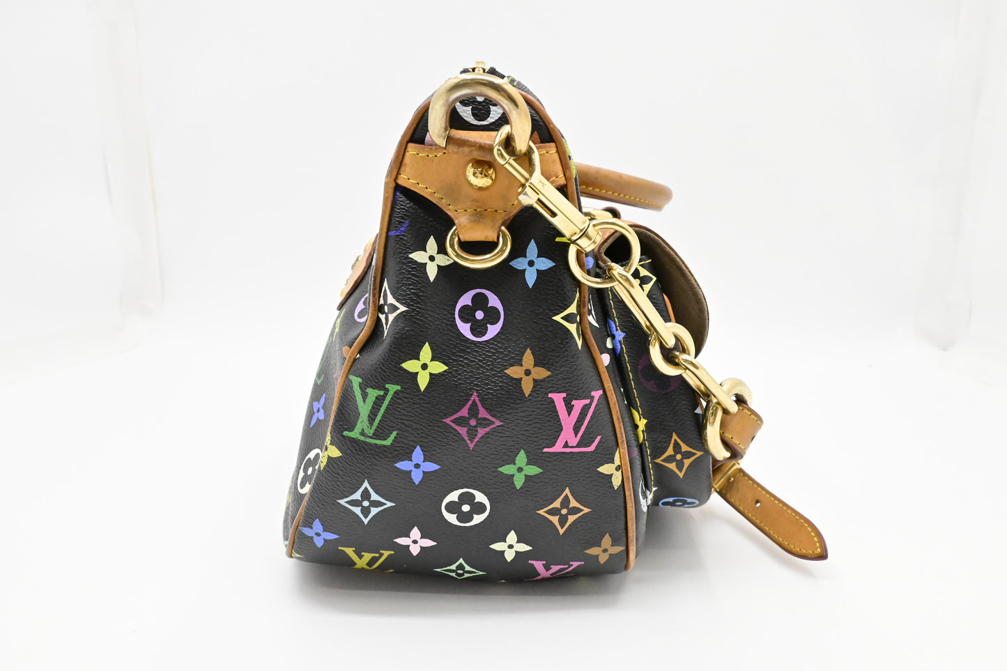 Louis Vuitton Rita in Black Multicolor Monogram Canvas