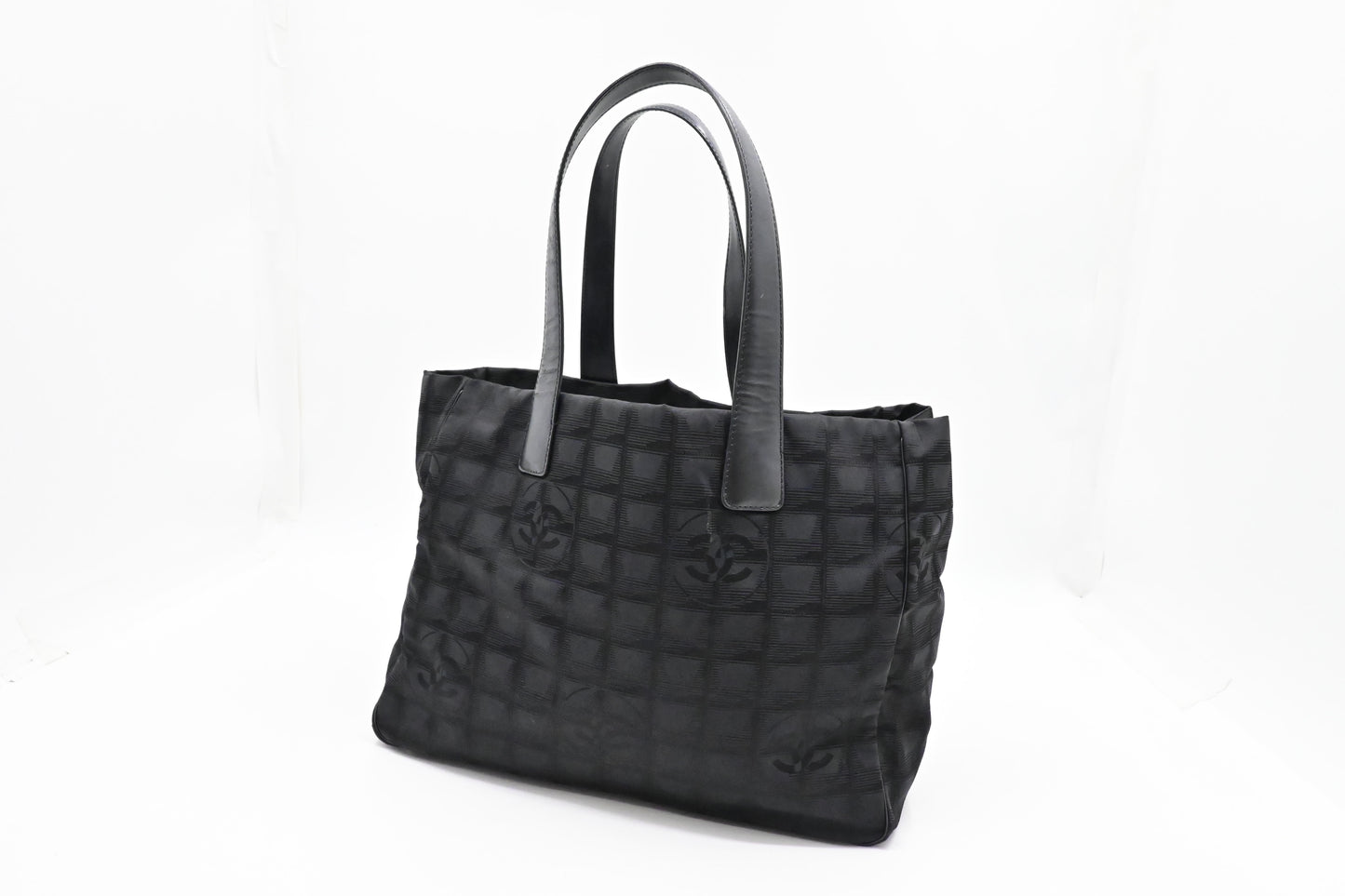 Chanel New Travel Line Tote in Black Canvas