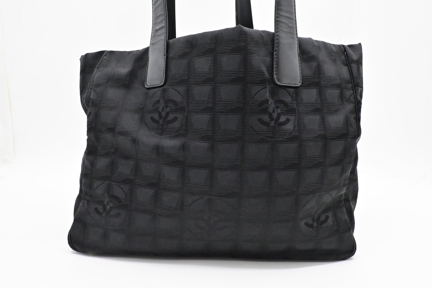 Chanel New Travel Line Tote in Black Canvas