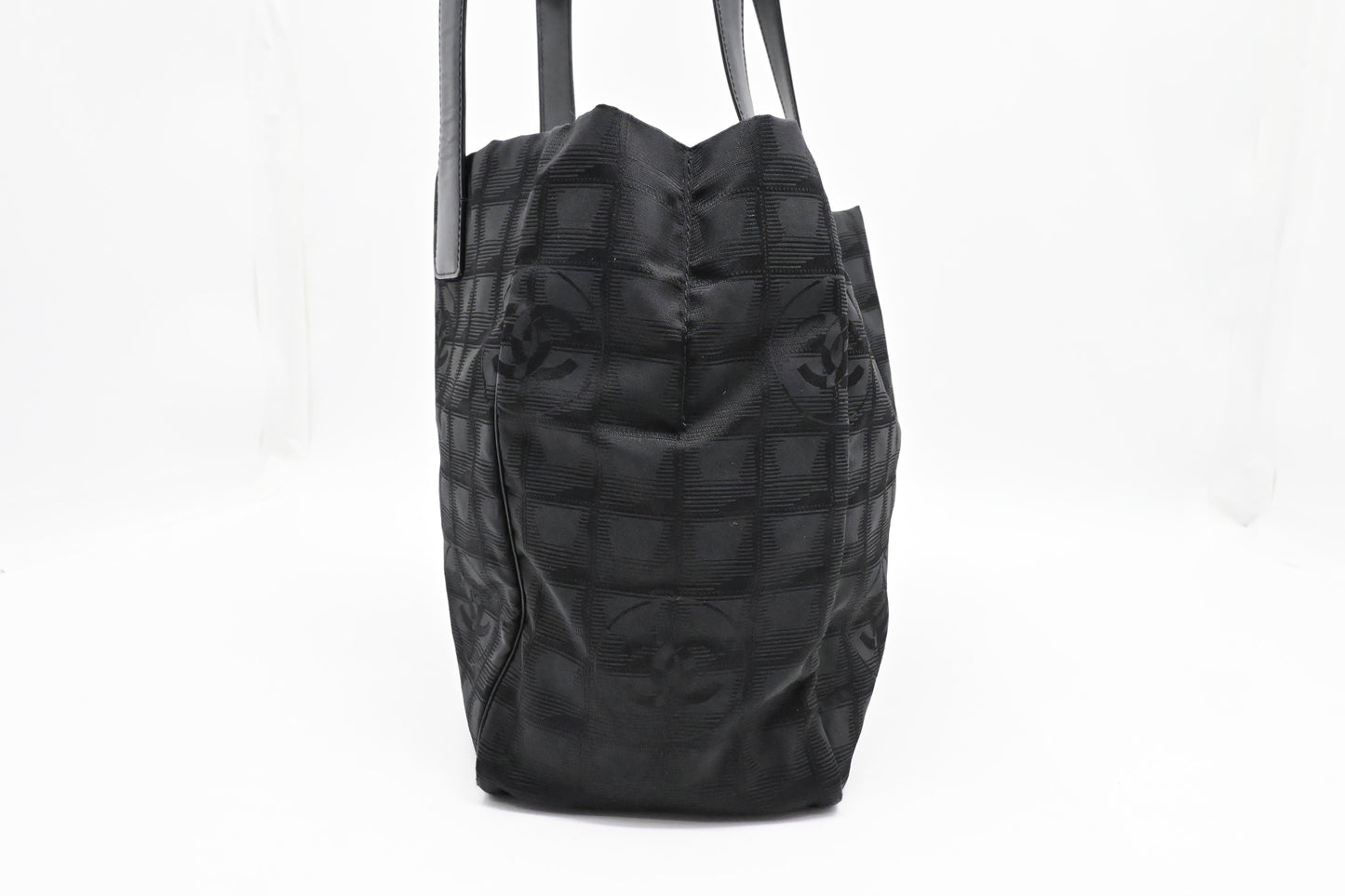 Chanel New Travel Line Tote in Black Canvas