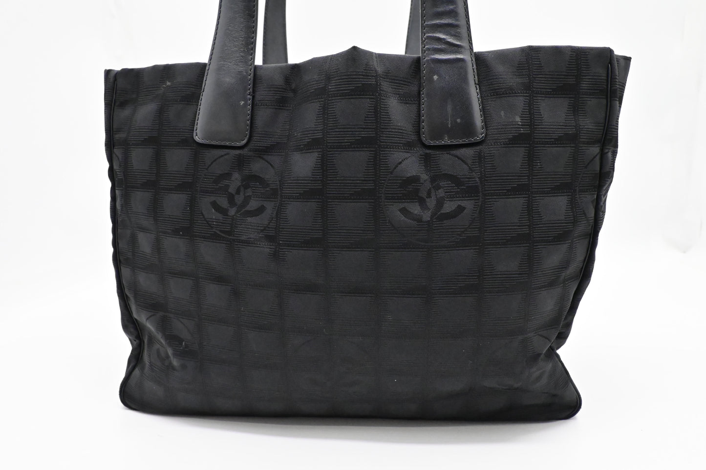 Chanel New Travel Line Tote in Black Canvas