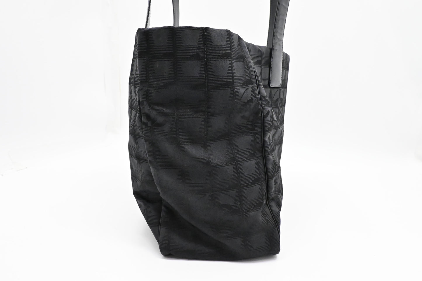 Chanel New Travel Line Tote in Black Canvas