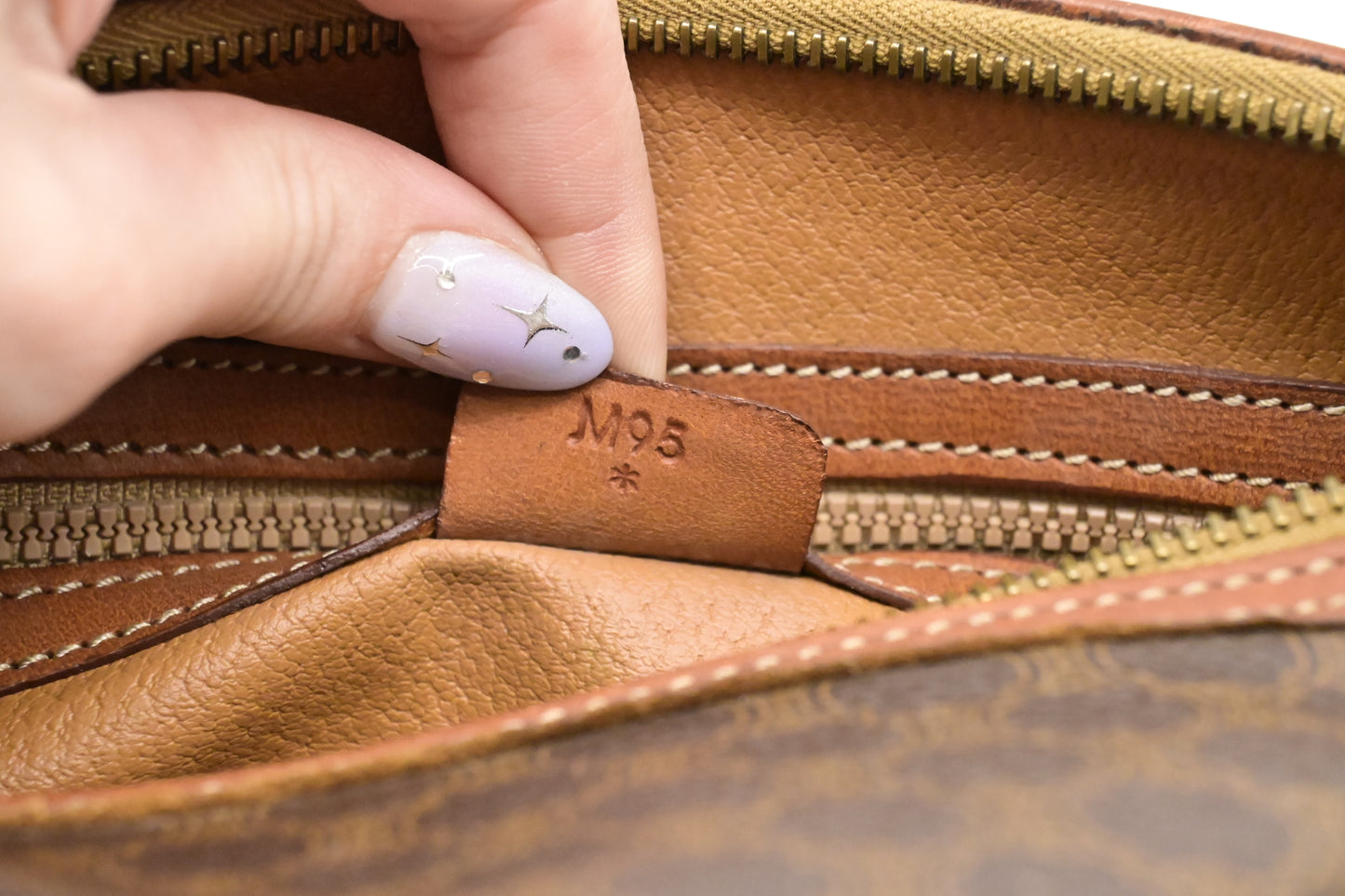 Celine Barrel Bag in Brown Macadam Canvas