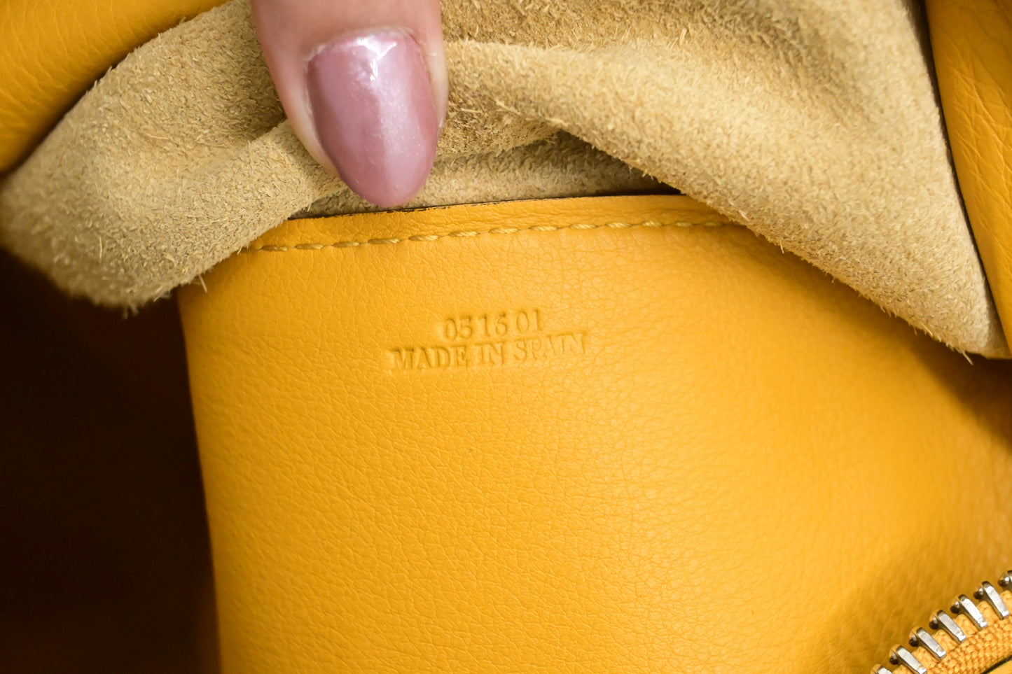 Loewe Anton Sling Bag in Yellow Leather