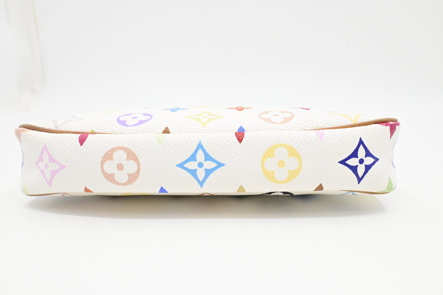 Louis Vuitton x Takashi Murakami Pochette Accessoires in White Multicolor Monogram Canvas