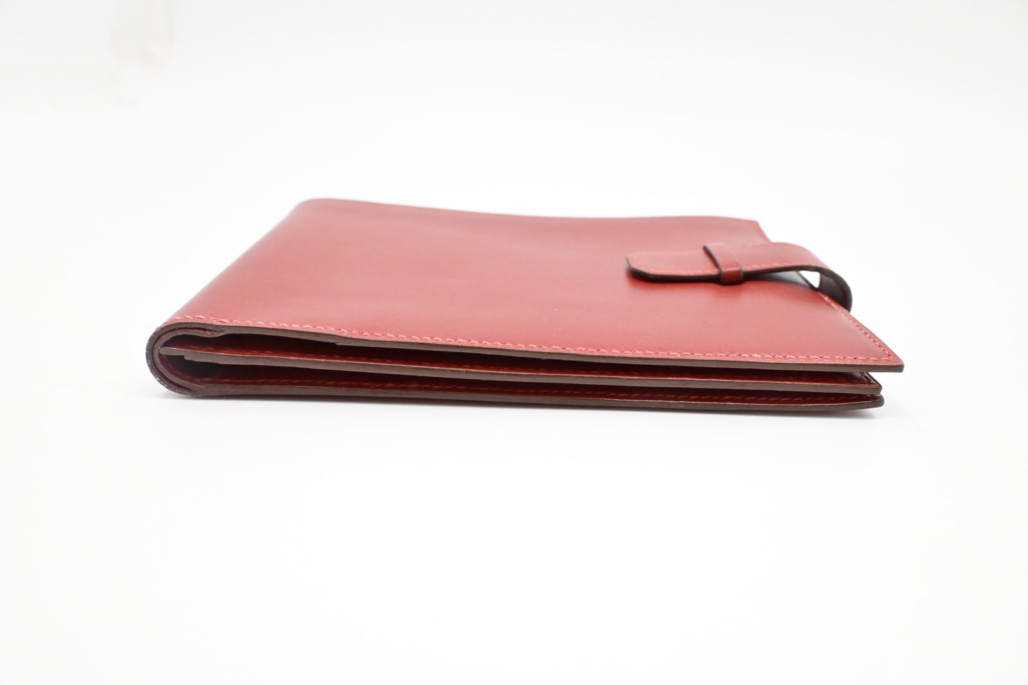 Hermes Bifold Wallet in Red Leather