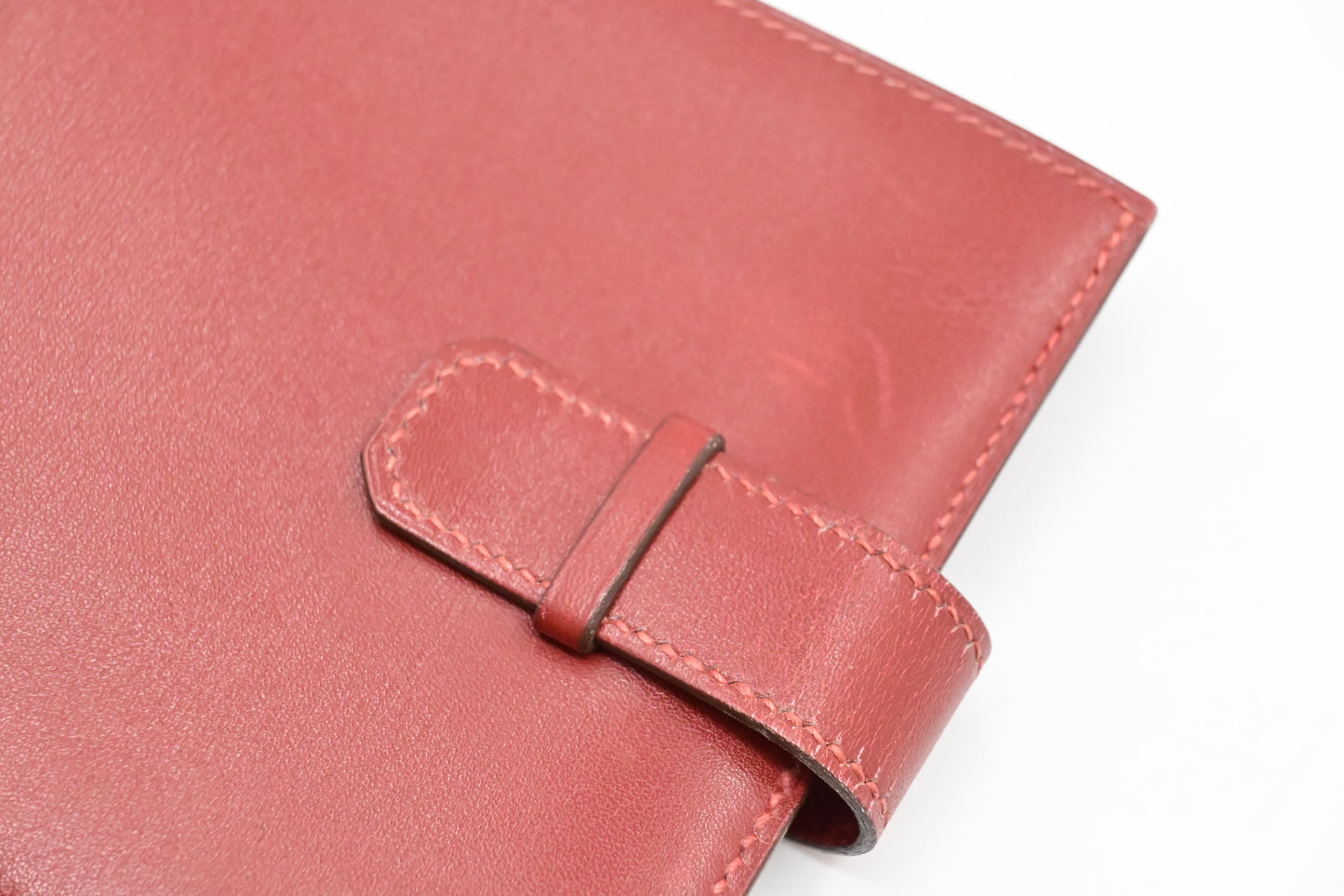 Hermes Bifold Wallet in Red Leather