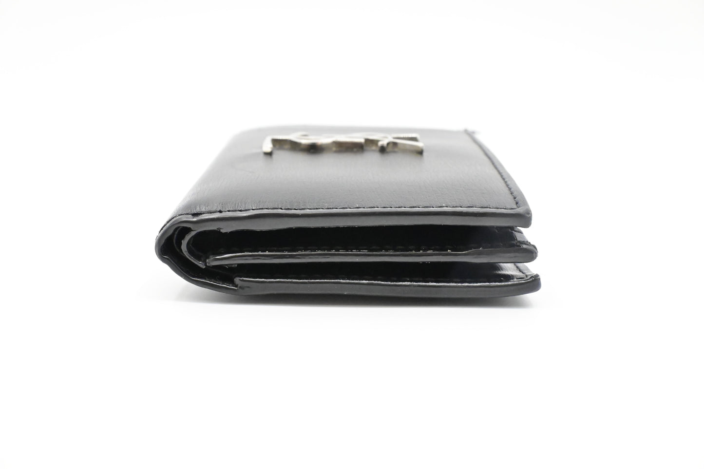 YSL Saint Laurent Compact Wallet in Black Leather