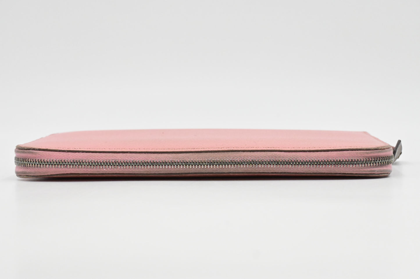 Hermes Epsom Silk'in Zippy Wallet in Light Pink Leather