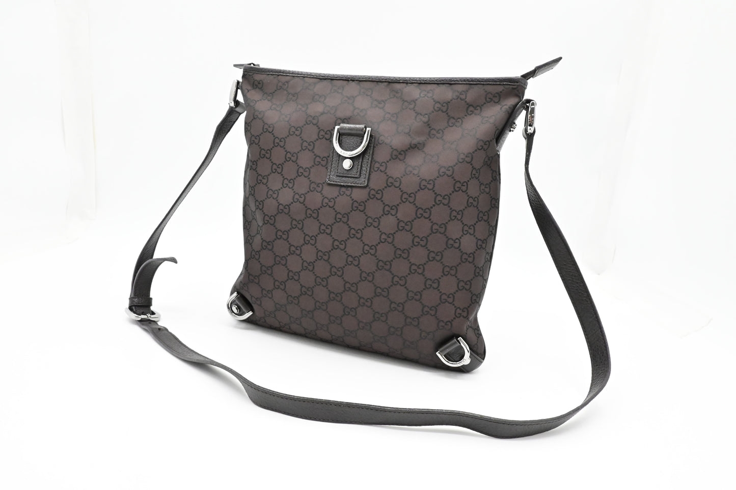 Gucci Abbey D-Ring Crossbody in Brown GG Canvas