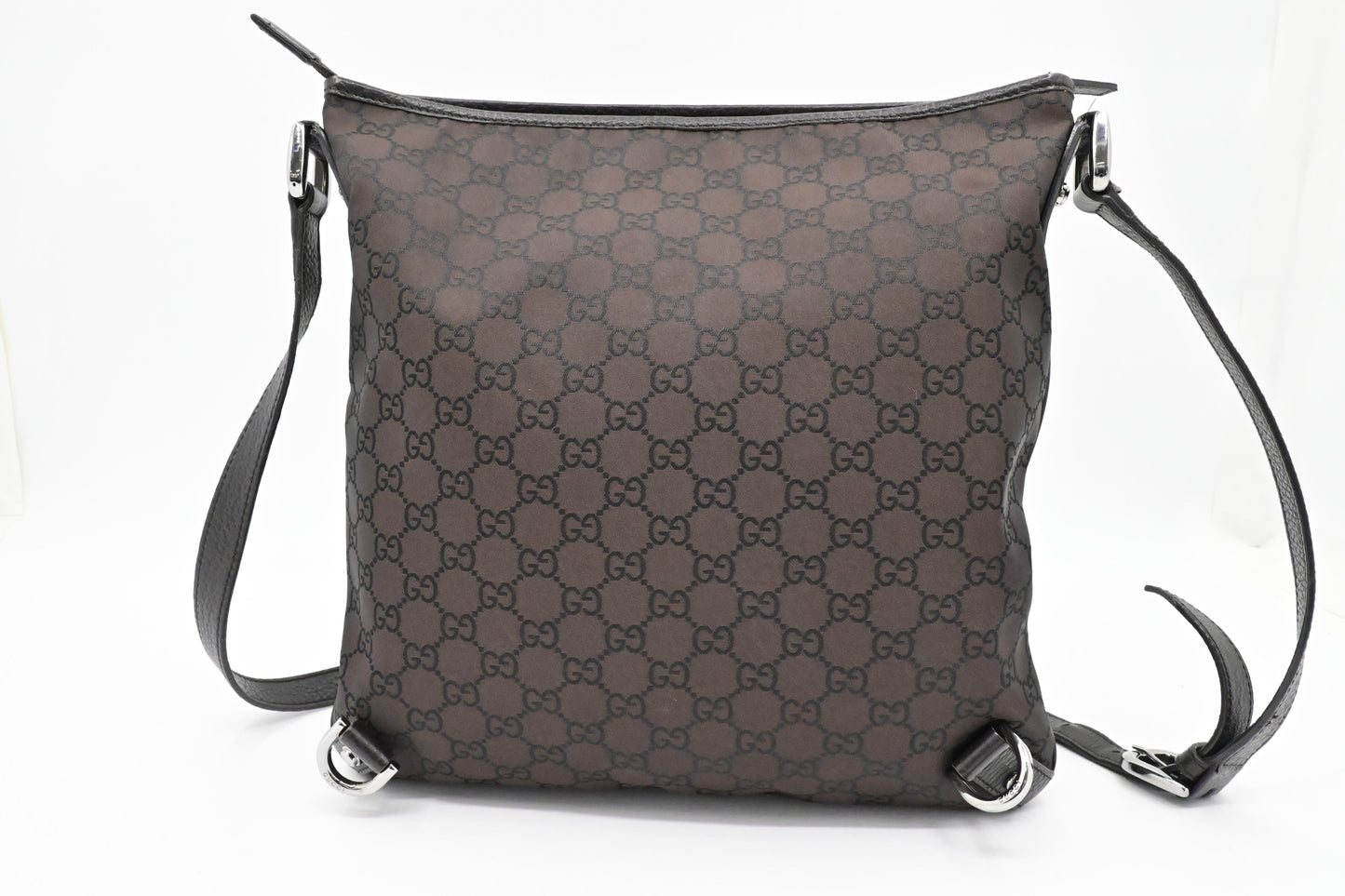 Gucci Abbey D-Ring Crossbody in Brown GG Canvas