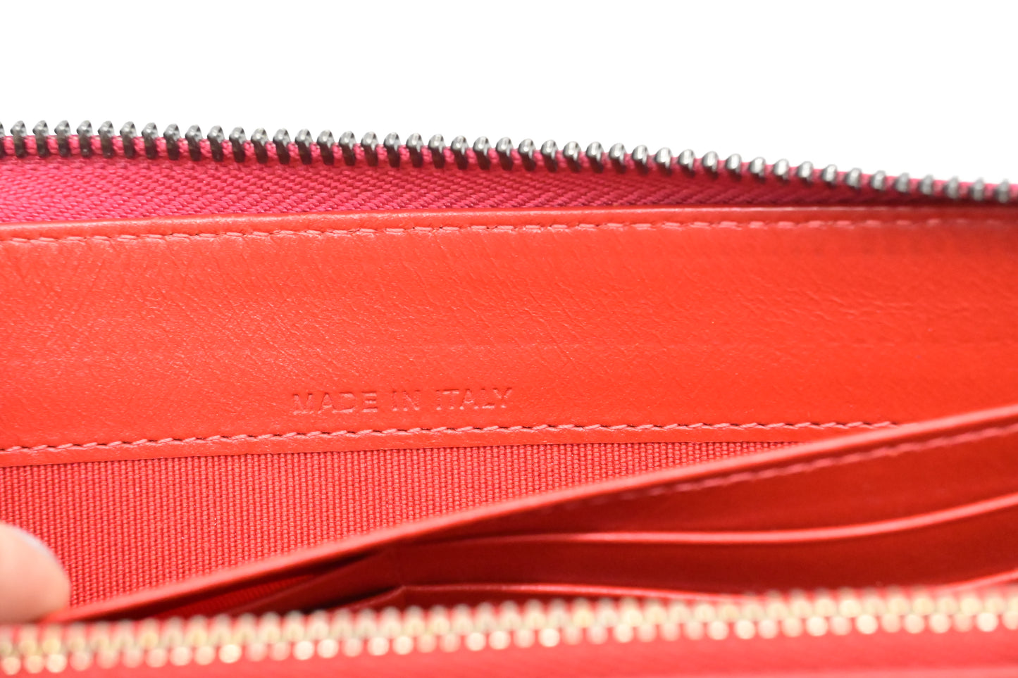 Louboutin Studded Long Zippy Wallet in Pink Leather