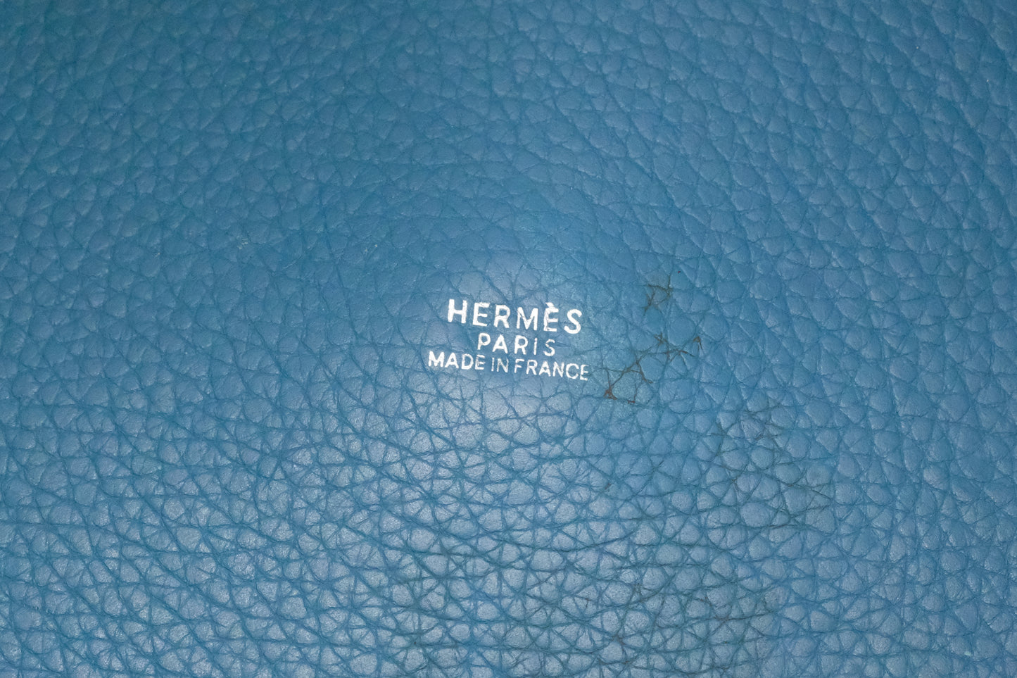 Hermes Picotin TGM in Blue Jean Leather