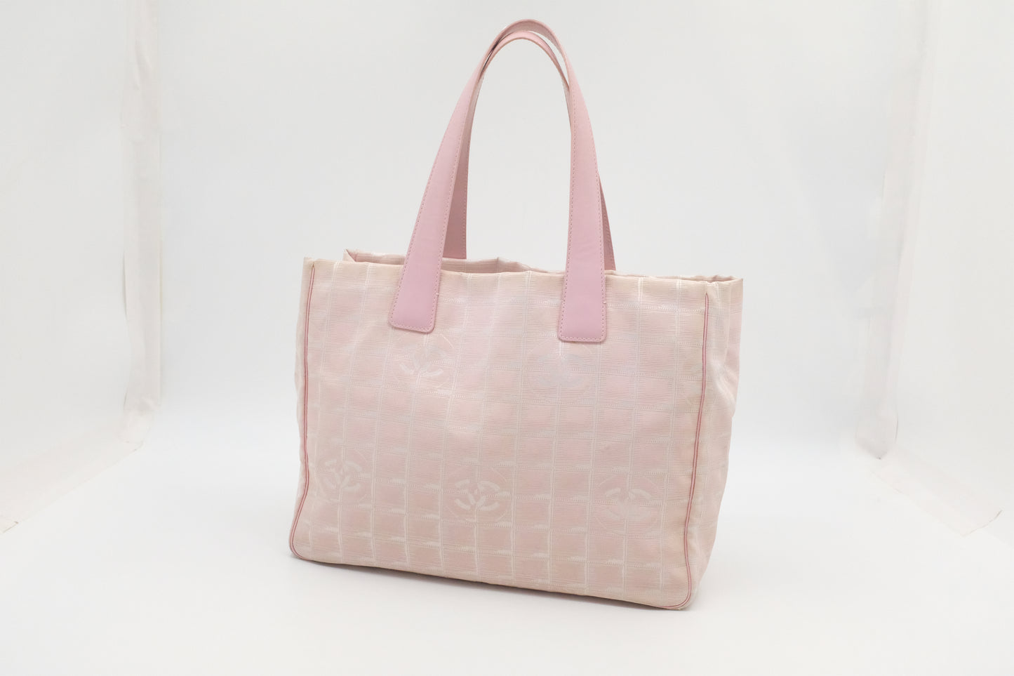 Chanel New Travel Line Tote in Pink Canvas