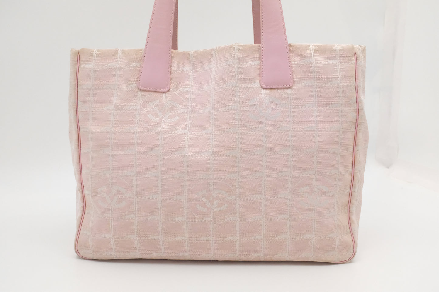 Chanel New Travel Line Tote in Pink Canvas