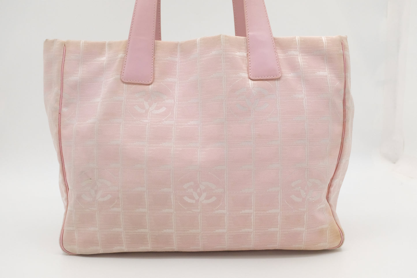 Chanel New Travel Line Tote in Pink Canvas