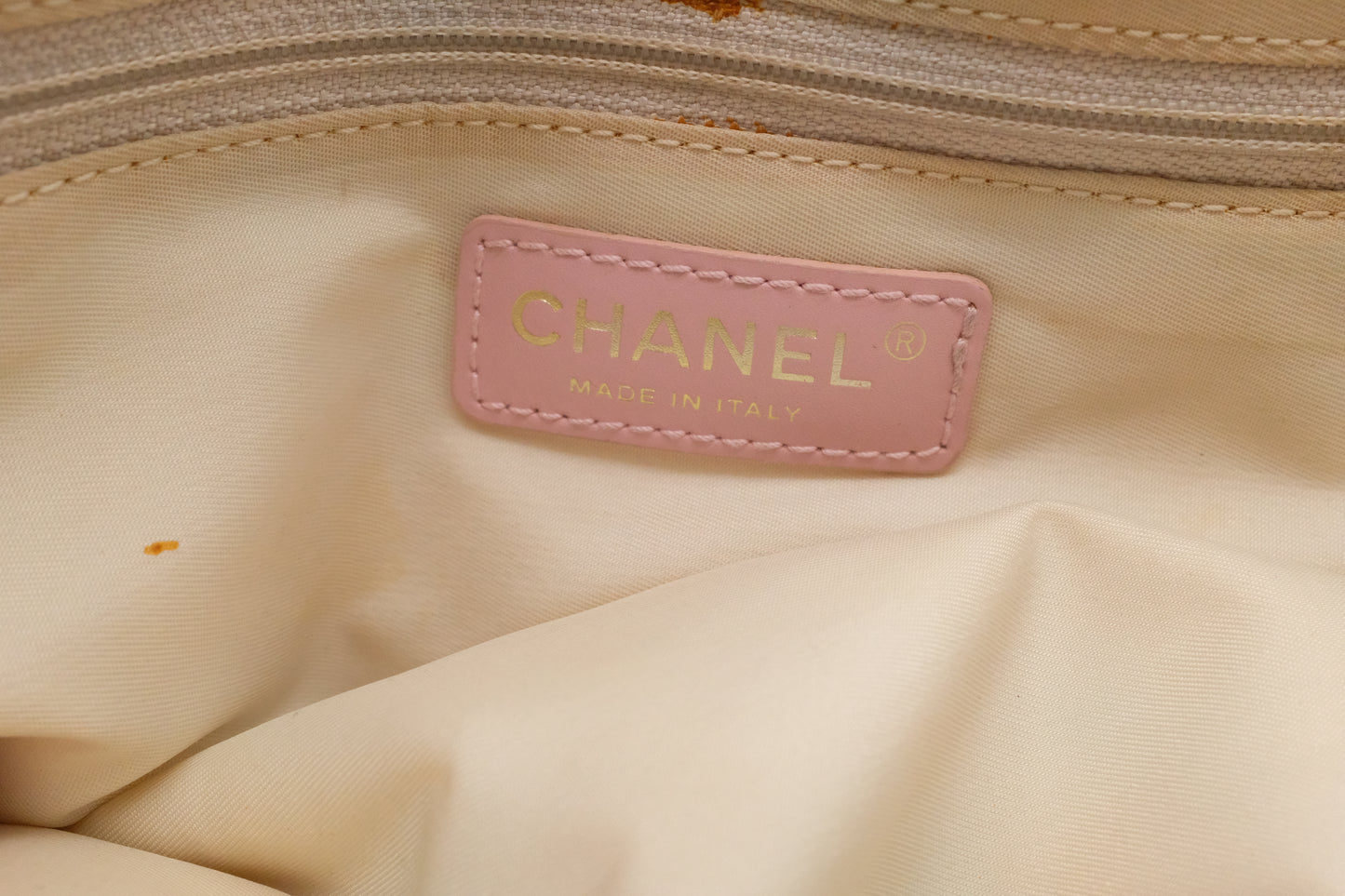 Chanel New Travel Line Tote in Pink Canvas