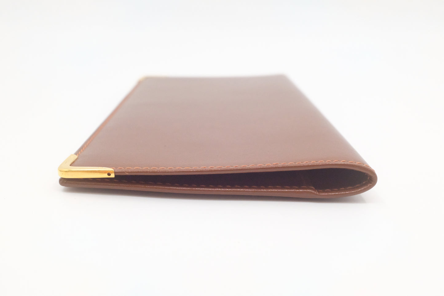 Gucci Bifold Long Wallet in Brown Leather