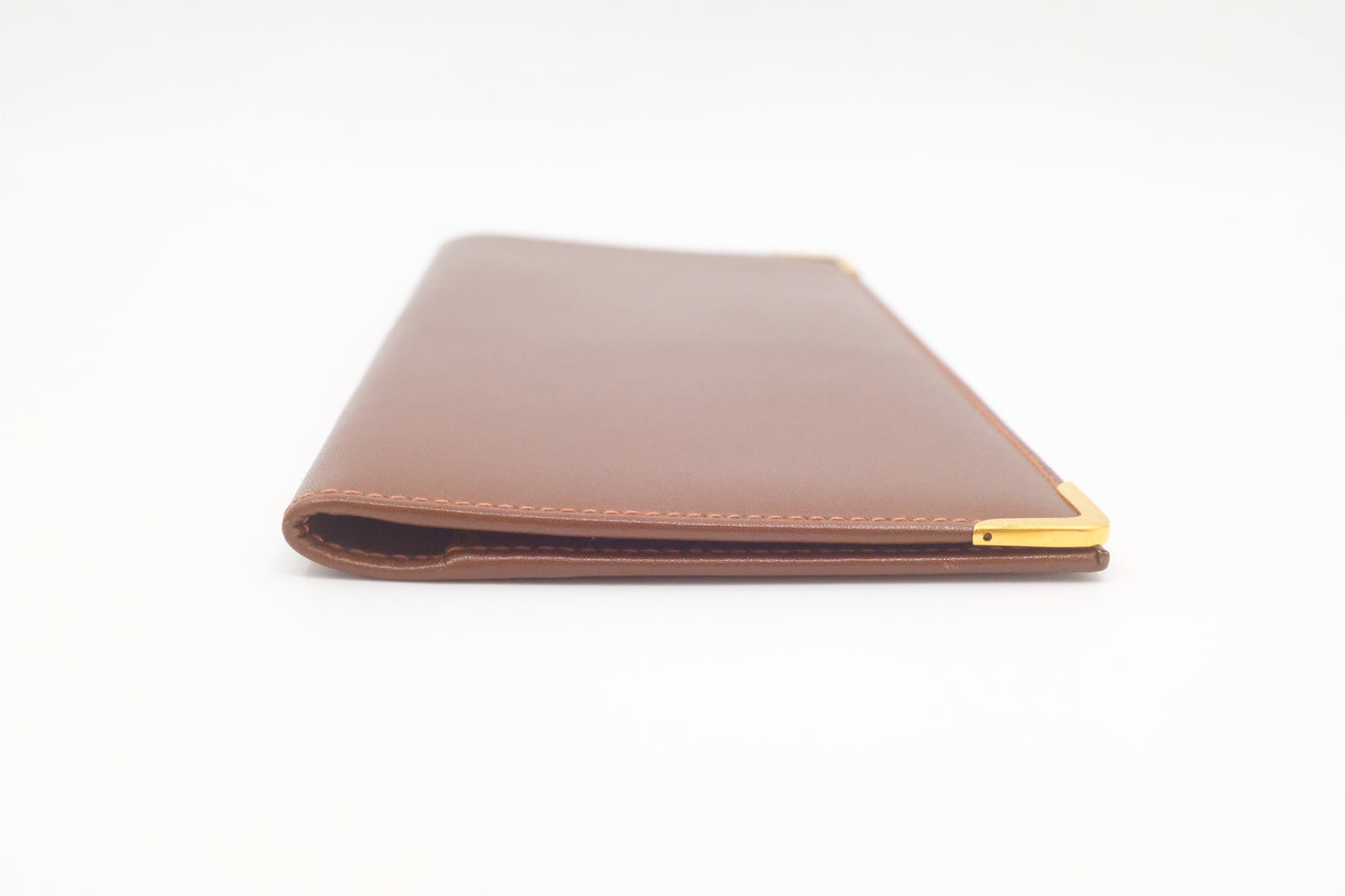 Gucci Bifold Long Wallet in Brown Leather