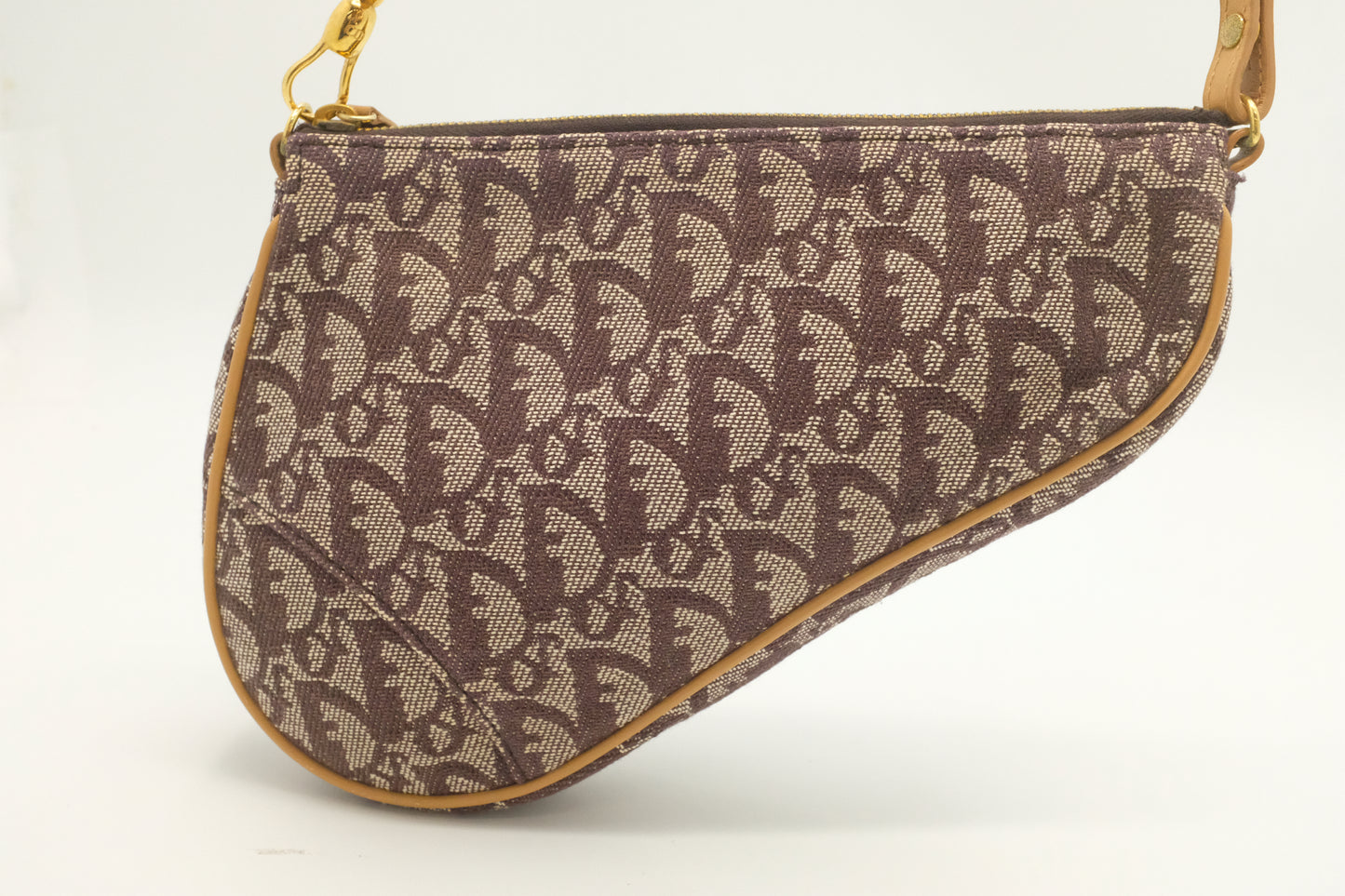 Dior Saddle Pouch in Brown Oblique Canvas