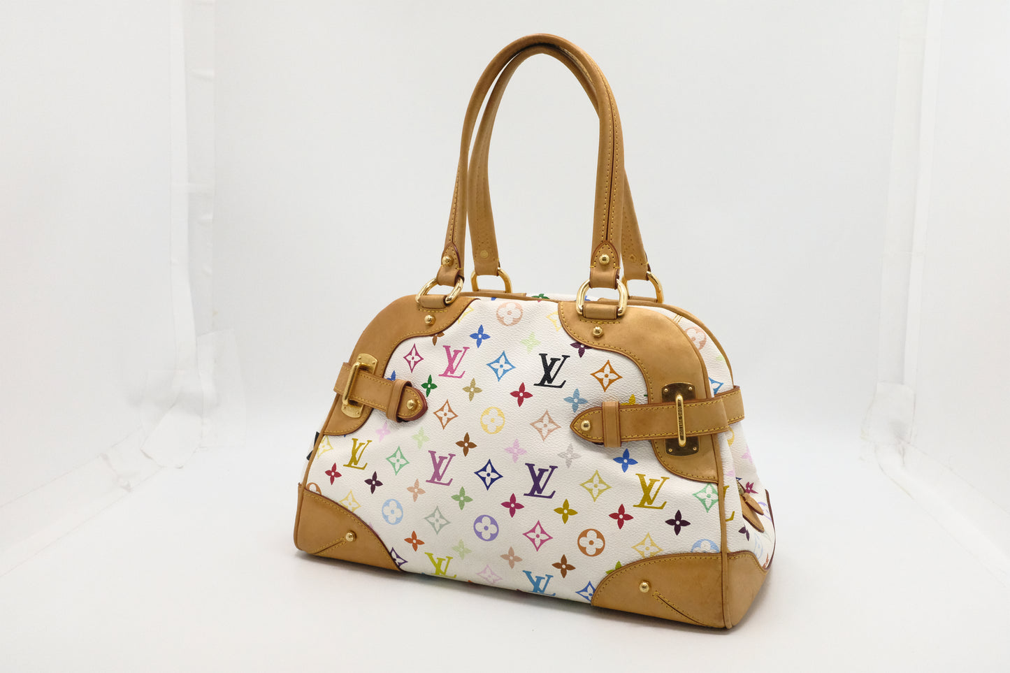 Louis Vuitton Claudia in White Multicolor Canvas