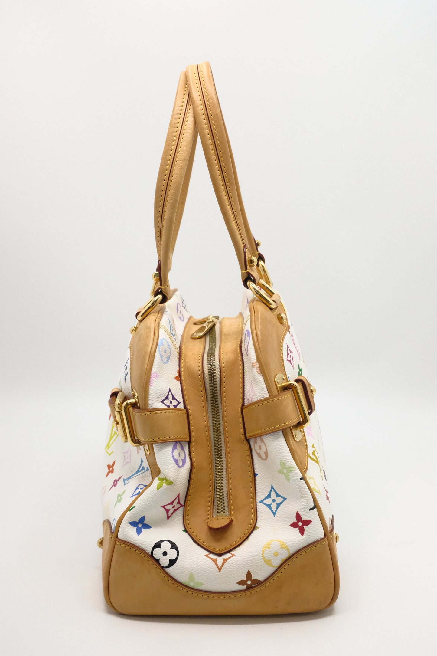 Louis Vuitton Claudia in White Multicolor Canvas