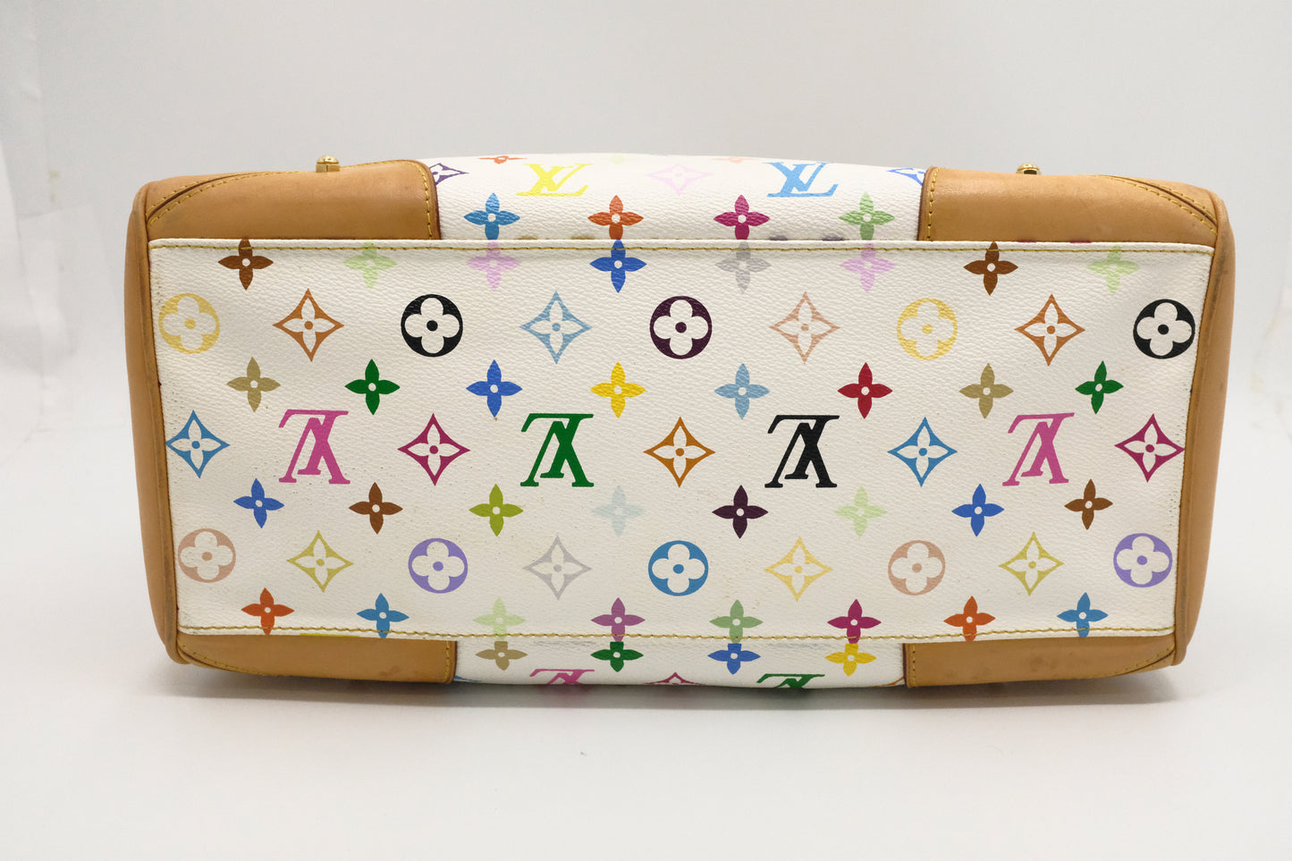 Louis Vuitton Claudia in White Multicolor Canvas