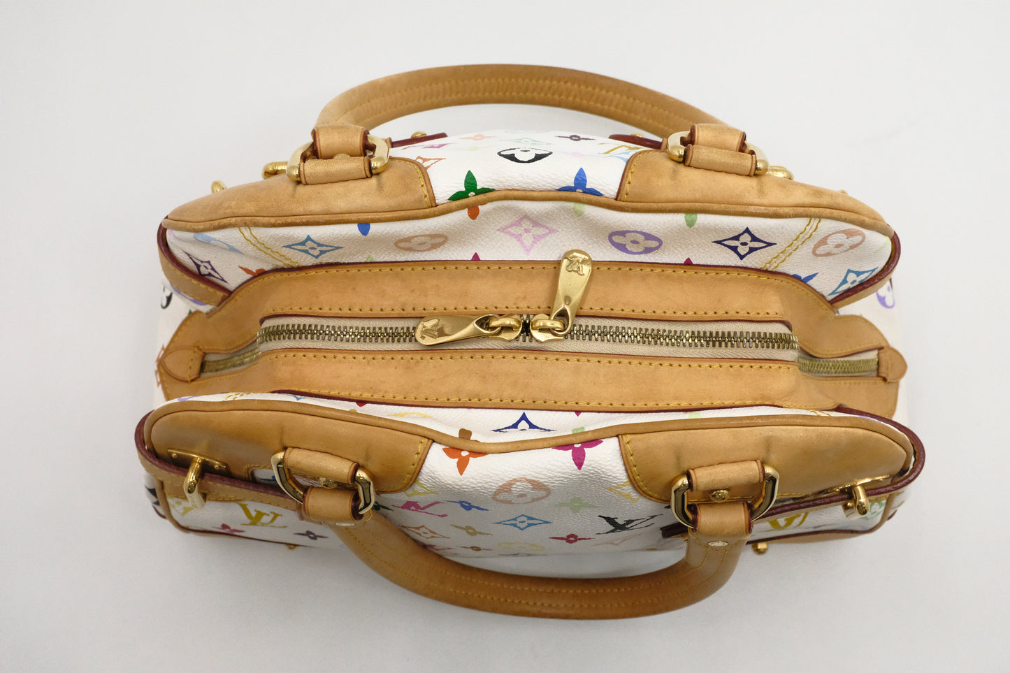 Louis Vuitton Claudia in White Multicolor Canvas