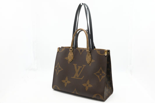 Louis Vuitton On The Go MM in Reverse Monogram Canvas