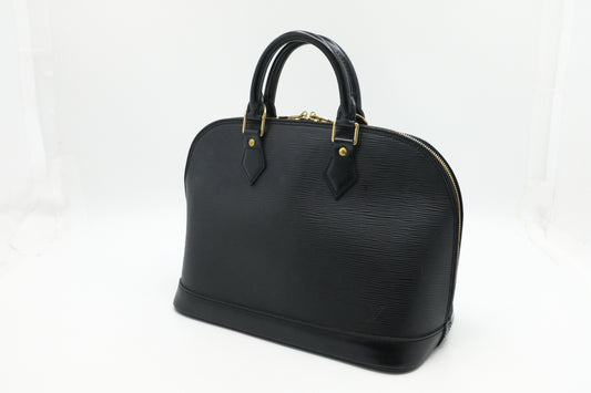 Louis Vuitton Alma PM in Black Epi Leather