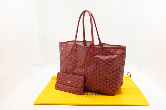 Goyard Saint Louis PM in Red Goyardine Canvas