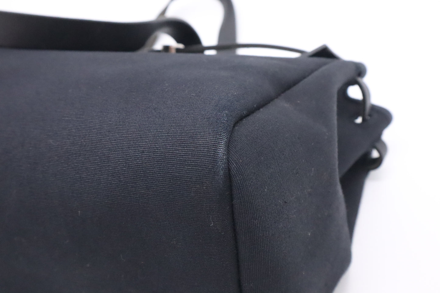 Hermes Herbag Cabas 50 in Black Canvas