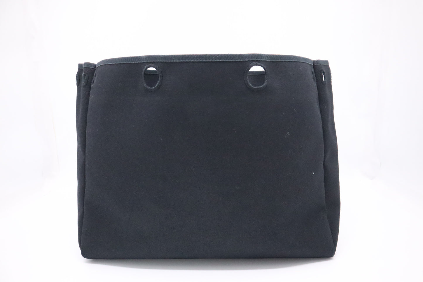 Hermes Herbag Cabas 50 in Black Canvas