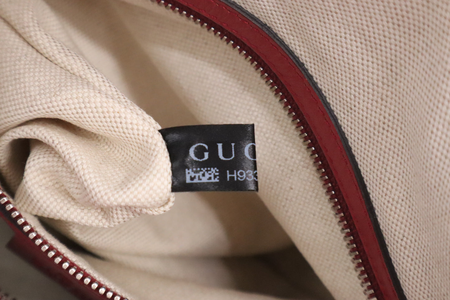 Gucci Boston Bag in Red Guccissima Coated Canvas