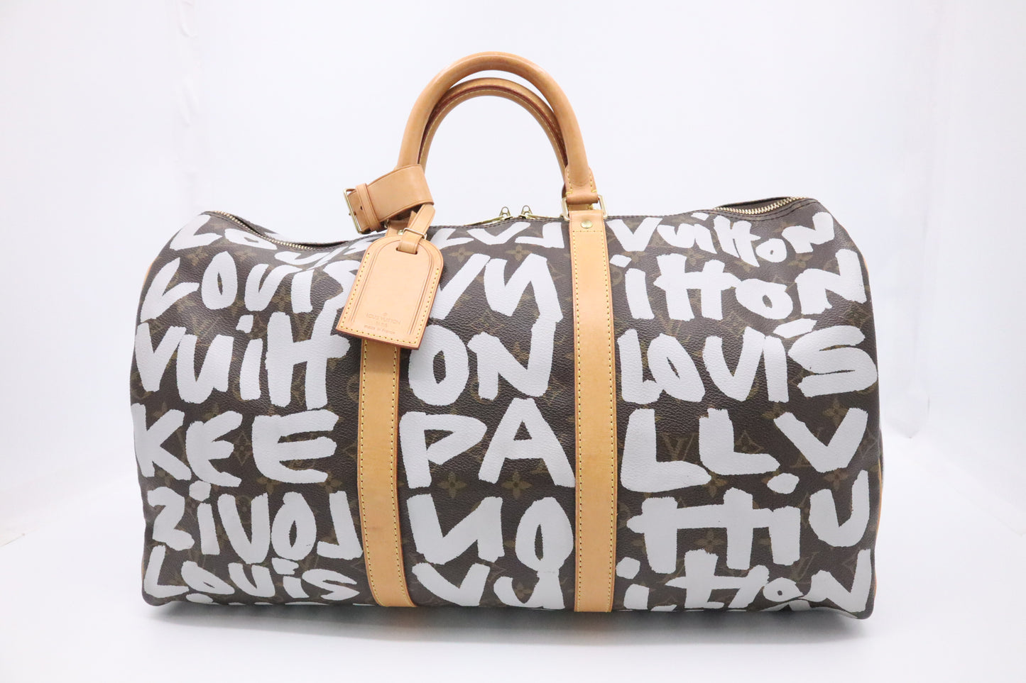 Louis Vuitton x Stephen Sprouse Keepall 50 in White Graffiti Monogram Canvas