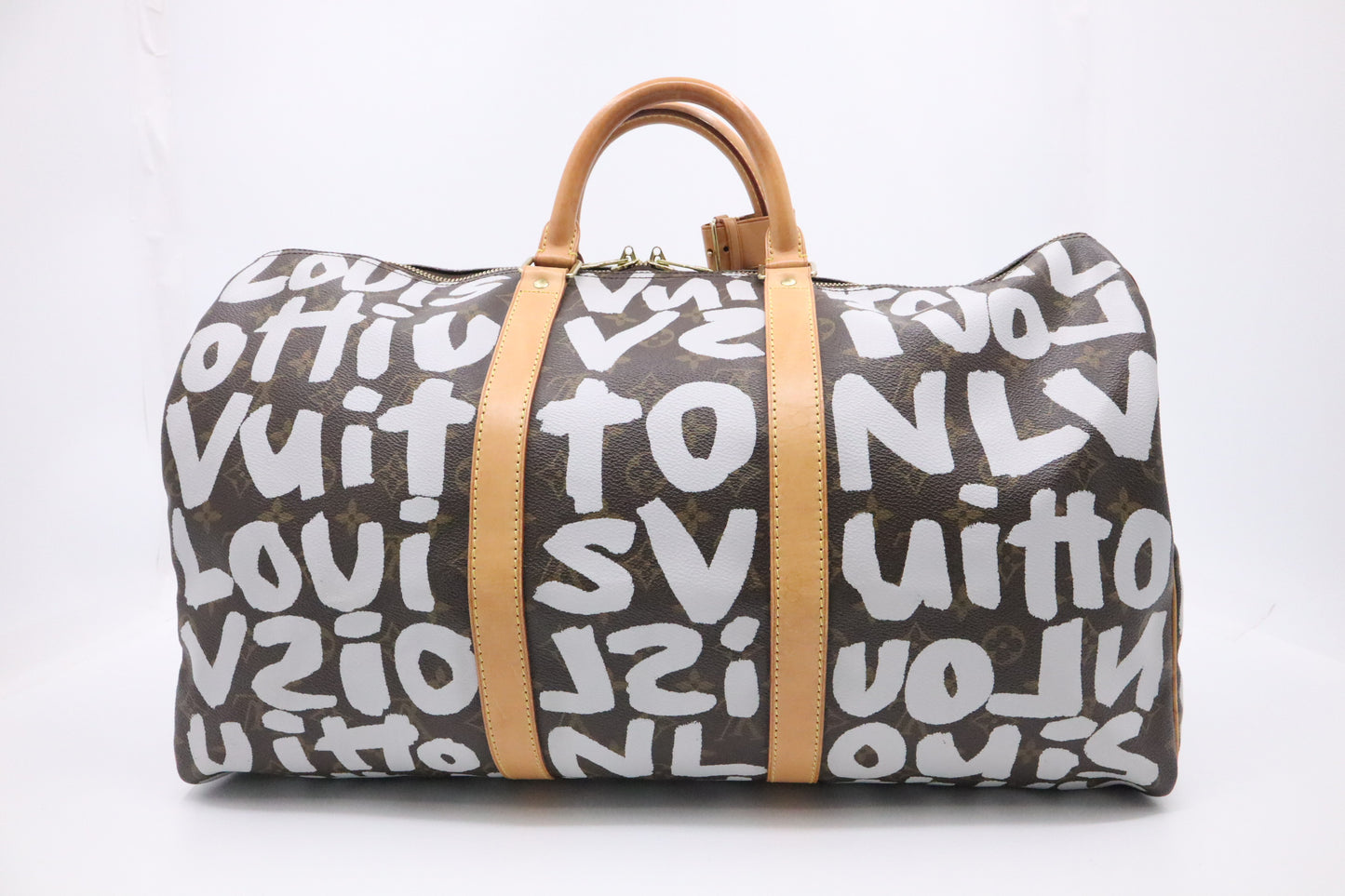 Louis Vuitton x Stephen Sprouse Keepall 50 in White Graffiti Monogram Canvas