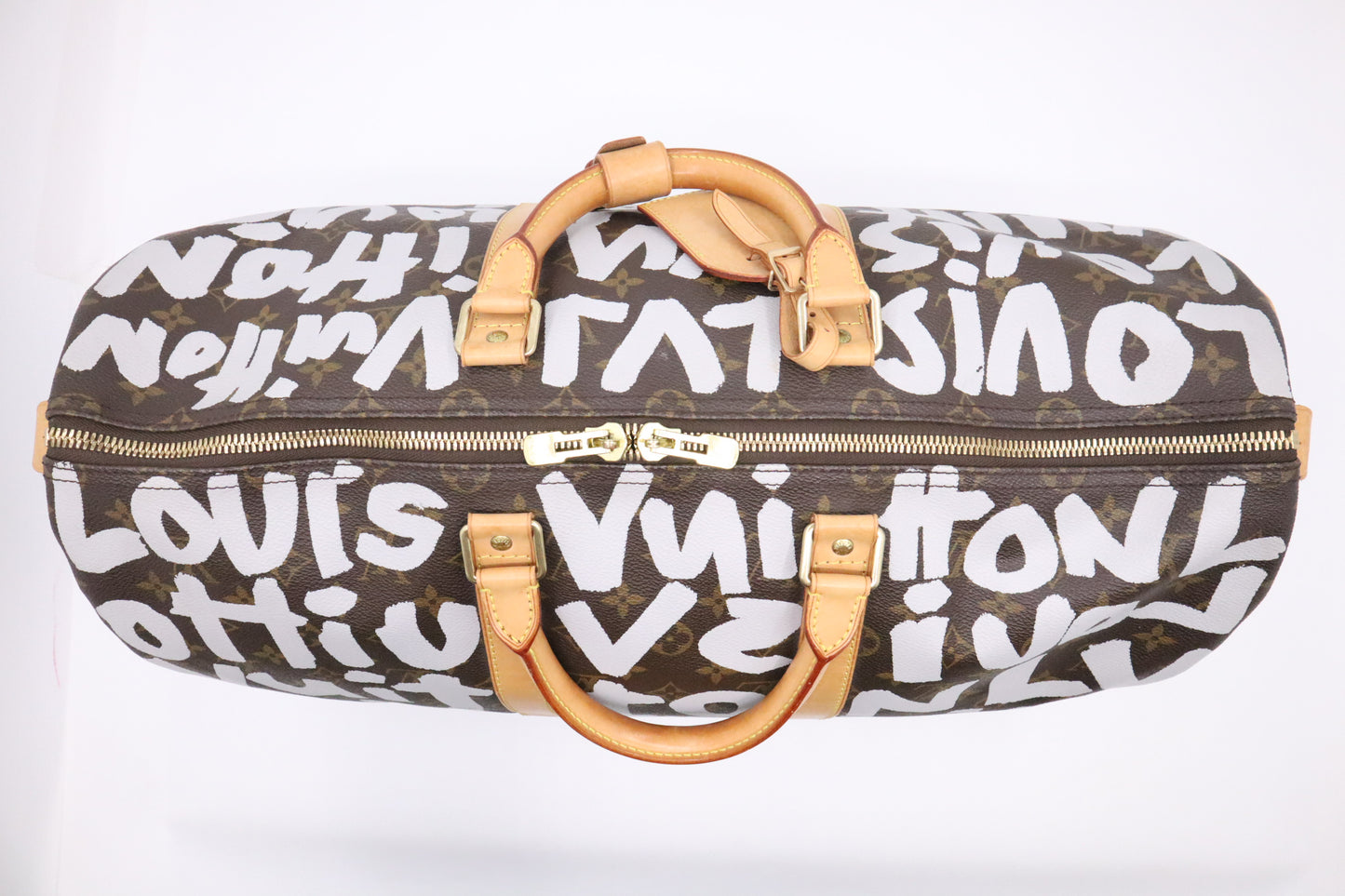 Louis Vuitton x Stephen Sprouse Keepall 50 in White Graffiti Monogram Canvas