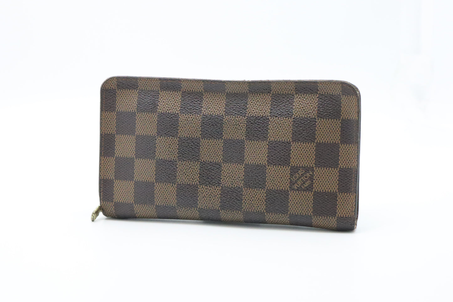 Louis Vuitton Monet Zip Wallet in Damier Ebene Canvas