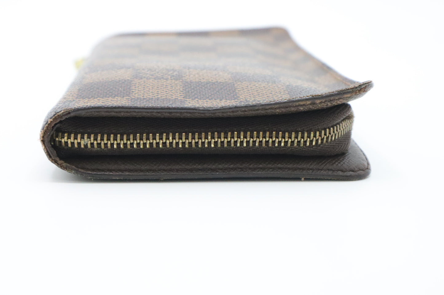 Louis Vuitton Monet Zip Wallet in Damier Ebene Canvas