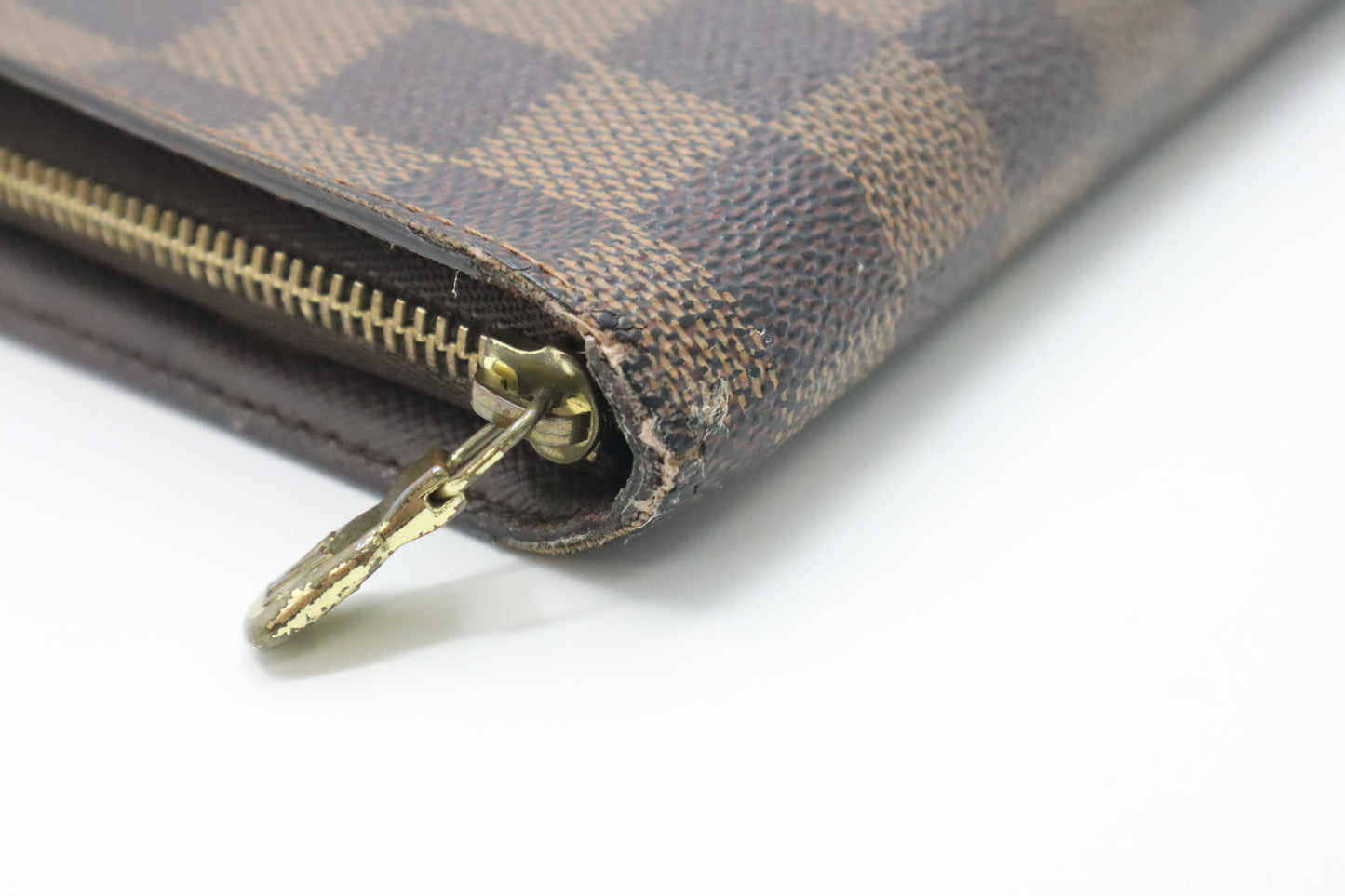 Louis Vuitton Monet Zip Wallet in Damier Ebene Canvas