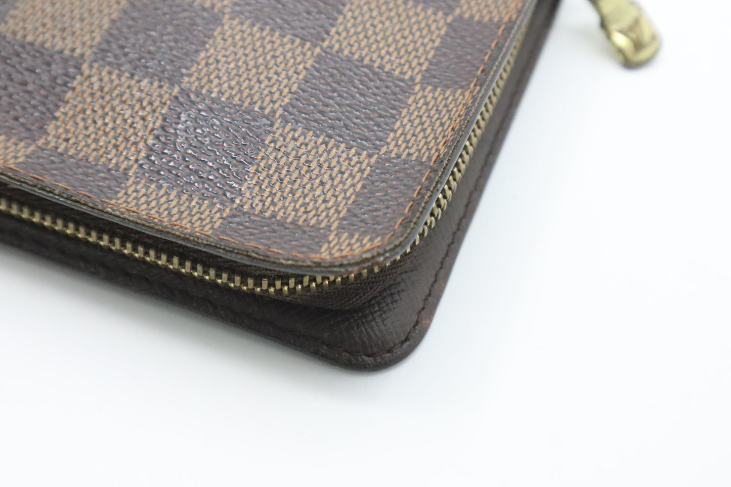 Louis Vuitton Monet Zip Wallet in Damier Ebene Canvas