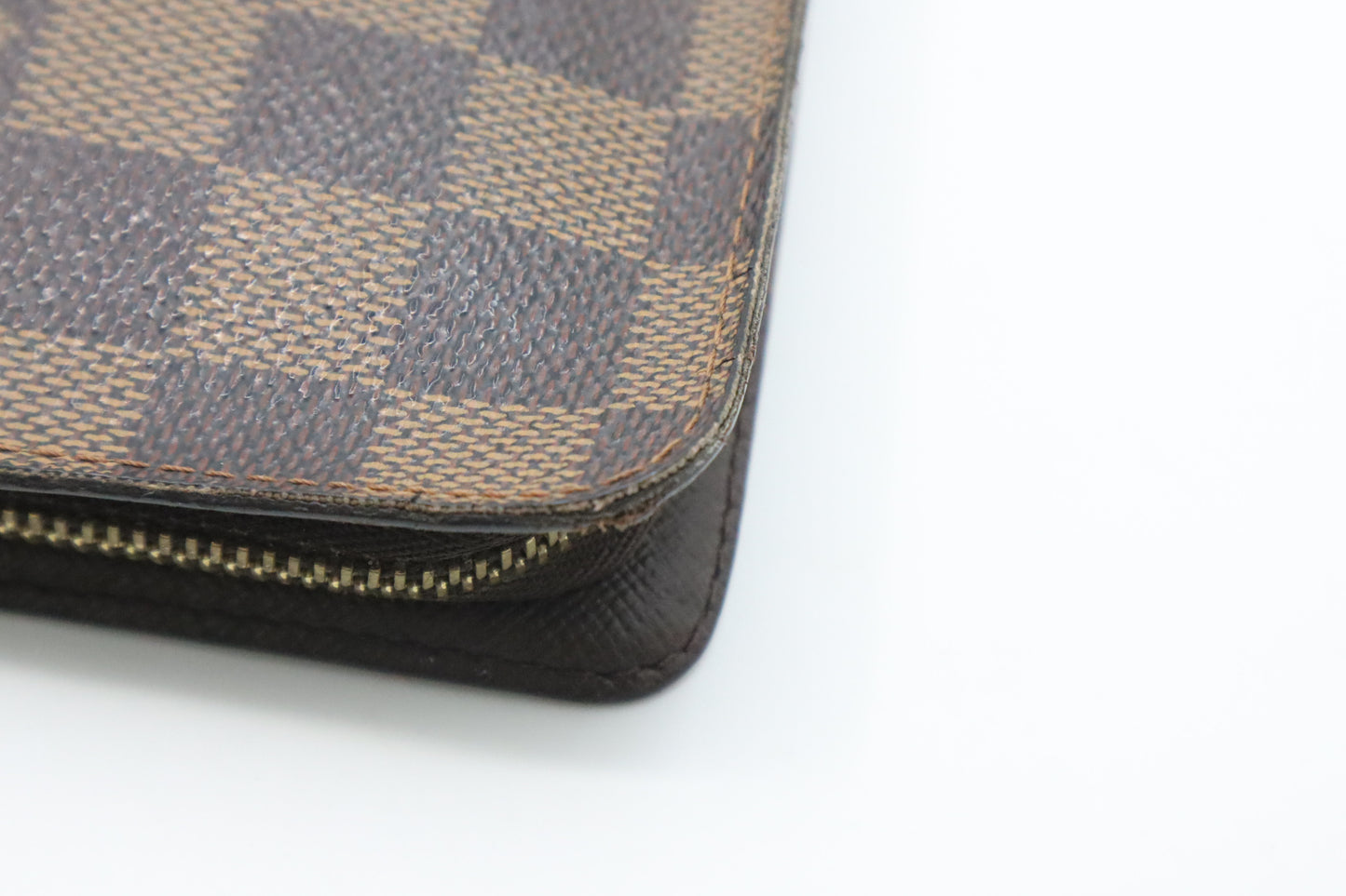 Louis Vuitton Monet Zip Wallet in Damier Ebene Canvas