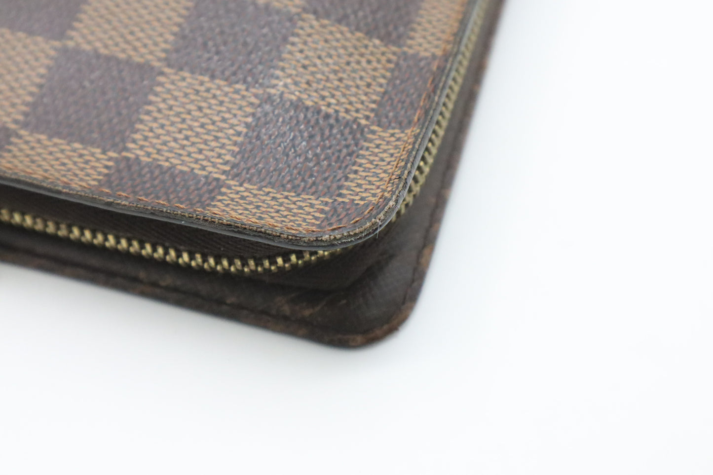 Louis Vuitton Monet Zip Wallet in Damier Ebene Canvas