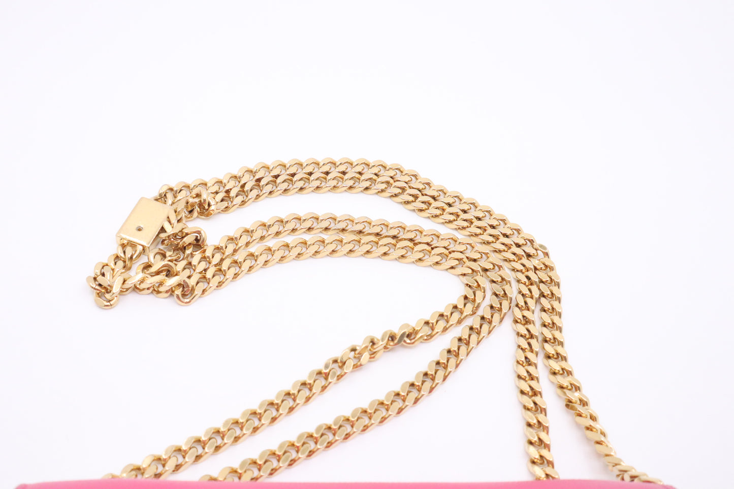 YSL Saint Laurent Kate Chain Crossbody Bag in Pink Leather