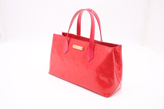 Louis Vuitton Wilshire PM in Rouge Grenadine Vernis Leather