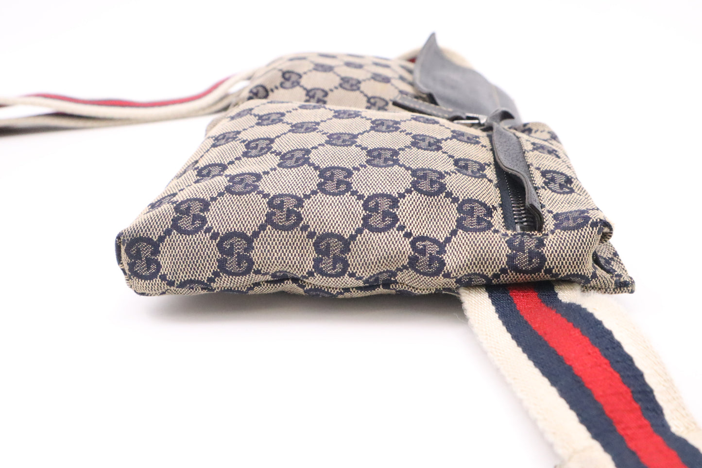 Gucci Waist Bag in Navy Blue GG Canvas