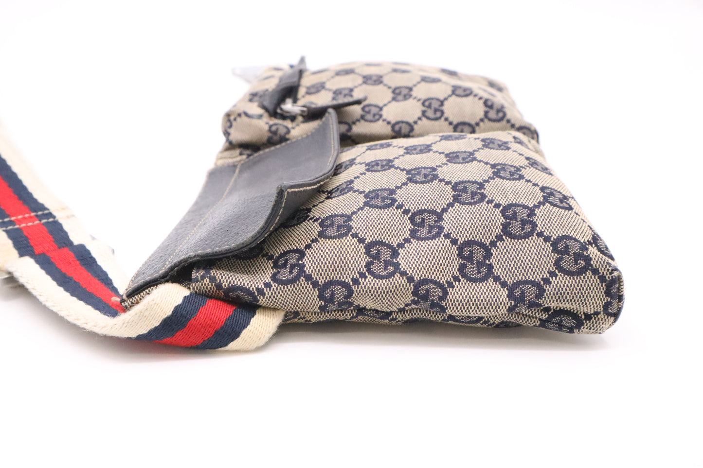 Gucci Waist Bag in Navy Blue GG Canvas